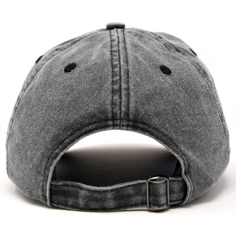 DALIX NASA Embroidered Mens Womens Cotton Dad Hat Baseball Cap Adjustable in Washed Black - Image 3